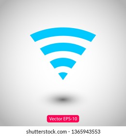 Wi Fi Icon, wireless Icon. Wi fi signal sign modern web icon. Wi Fi network icon. 