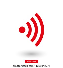 Wi Fi Icon, wireless Icon. Wi fi signal sign modern web icon. Wi Fi network icon. 