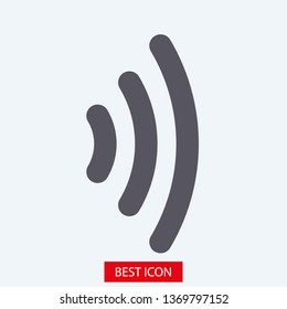 Wi Fi Icon, wireless Icon. Wi fi signal sign modern web icon. Wi Fi network icon. 