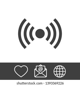 Wi Fi Icon, wireless Icon. Wi fi signal sign modern web icon. Wi Fi network icon. 