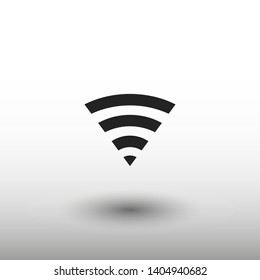 Wi Fi Icon, wireless Icon. Wi fi signal sign modern web icon. Wi Fi network icon. 