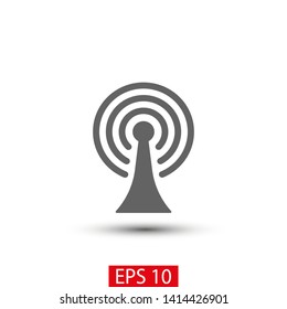 Wi Fi Icon, wireless Icon. Wi fi signal sign modern web icon. Wi Fi network icon. 