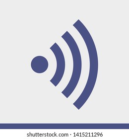 Wi Fi Icon, wireless Icon. Wi fi signal sign modern web icon. Wi Fi network icon. 