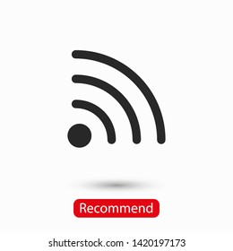 Wi Fi Icon, wireless Icon. Wi fi signal sign modern web icon. Wi Fi network icon. 