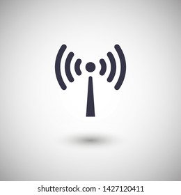 Wi Fi Icon, wireless Icon. Wi fi signal sign modern web icon. Wi Fi network icon.
