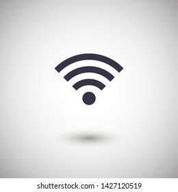Wi Fi Icon, wireless Icon. Wi fi signal sign modern web icon. Wi Fi network icon.