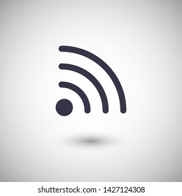 Wi Fi Icon, wireless Icon. Wi fi signal sign modern web icon. Wi Fi network icon.