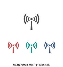 Wi Fi Icon, wireless Icon. Wi fi signal sign modern web icon. Wi Fi network icon.