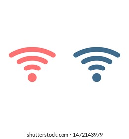 Wi Fi Icon, wireless Icon. Wi fi signal sign modern web icon. Wi Fi network icon.