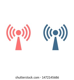 Wi Fi Icon, wireless Icon. Wi fi signal sign modern web icon. Wi Fi network icon.