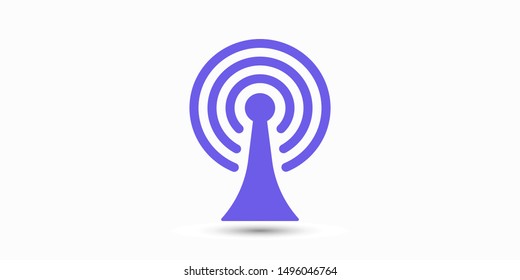 Wi Fi Icon, wireless Icon. Wi fi signal sign modern web icon. Wi Fi network icon.
