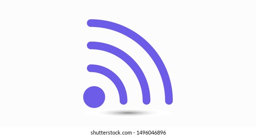 Wi Fi Icon, wireless Icon. Wi fi signal sign modern web icon. Wi Fi network icon.