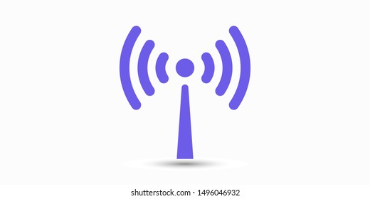 Wi Fi Icon, wireless Icon. Wi fi signal sign modern web icon. Wi Fi network icon.
