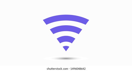 Wi Fi Icon, wireless Icon. Wi fi signal sign modern web icon. Wi Fi network icon.