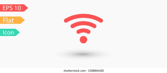 Wi Fi Icon, wireless Icon. Wi fi signal sign modern web icon. Wi Fi network icon.