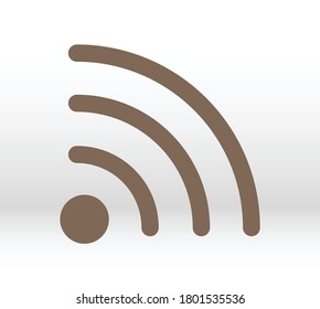 Icono Wi-Fi, Icono inalámbrico. Icono de señal Wi fi con un icono web moderno. Icono de red Wi-Fi.