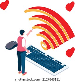 Wi fi Isolated Vector Illustration which can be easily Download