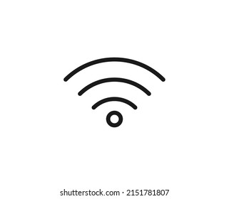 Wi Fi line icon. Vector symbol in trendy flat style on white background. Hotel sing for design.