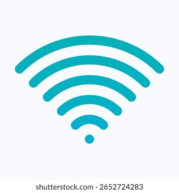 Ícone Gradiente Linear Wi Fi Para Interface Do Usuário, Ícone Vetor Isolado.