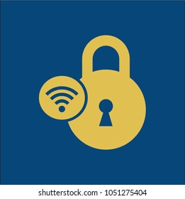 wi fi lock icon