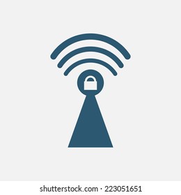 Wi fi lock icon