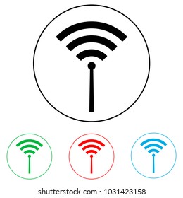 Wi fi logo, radio waves logo