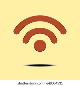 Wi Fi network symbol icon. Vector illustration