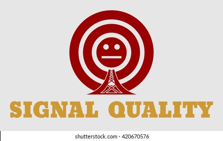 Wi Fi Network  Symbol . Mobile gadgets technology relative vector image. Quality of signal value