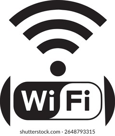 Wi Fi network vector art. Wi Fi internet.