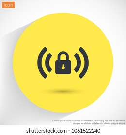 Wi fi password  vector icon