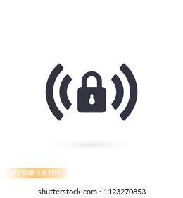Wi fi password  vector icon