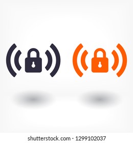 Wi fi password  vector icon