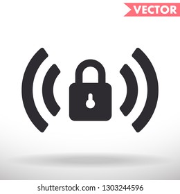 Wi fi password  vector icon