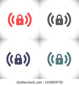 Wi fi password  vector icon