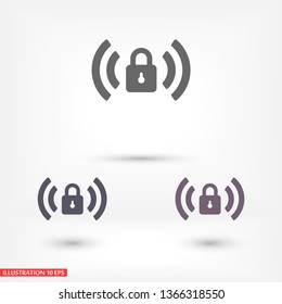 Wi fi password  vector icon