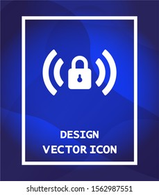 Wi fi password vector icon , lorem ipsum Flat design