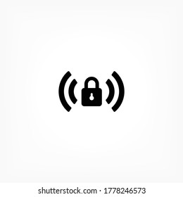 Icono de vector de contraseña Wi fi, lorem ipsum Diseño plano