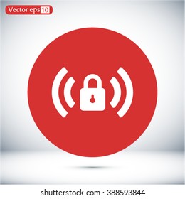 Wi fi password vector icon