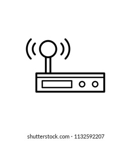Wi fi router icon vector logo illustration.