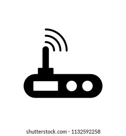 Wi fi router icon vector logo illustration.