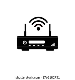 wi fi router icon, vector illustration