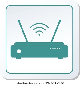 Wi Fi Router  Icon Vector Graphic Illustration