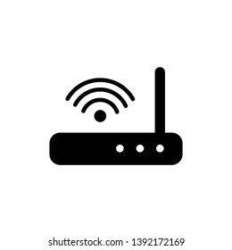 Wi fi router. Vector illustration icon 