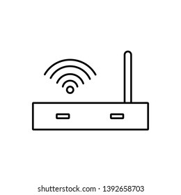 Wi fi router. Vector illustration icon