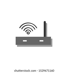 Wi fi router. Vector illustration