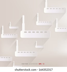 Wi fi router web icon