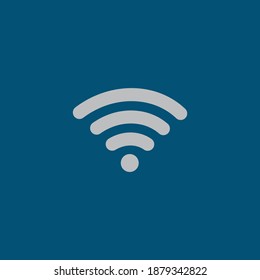 Signo Wi-Fi. Diseño plano. Ilustración	
vector 10