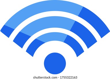 Signo Wi fi, ilustración, vector sobre fondo blanco
