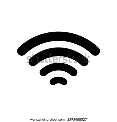 Wi Fi sign, pay wave, wireless, Contactless signal, NFC payment line icon, Illustration vector