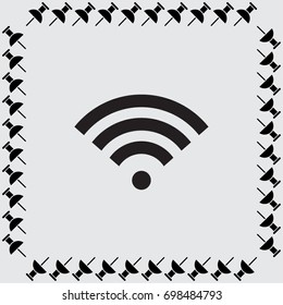 Wi fi sign vector illustration